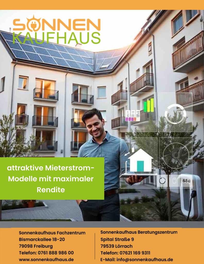 attraktive Mieterstrommodelle vom Sonnenkaufhaus